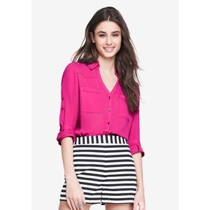 Bright pink express portofino shirt
